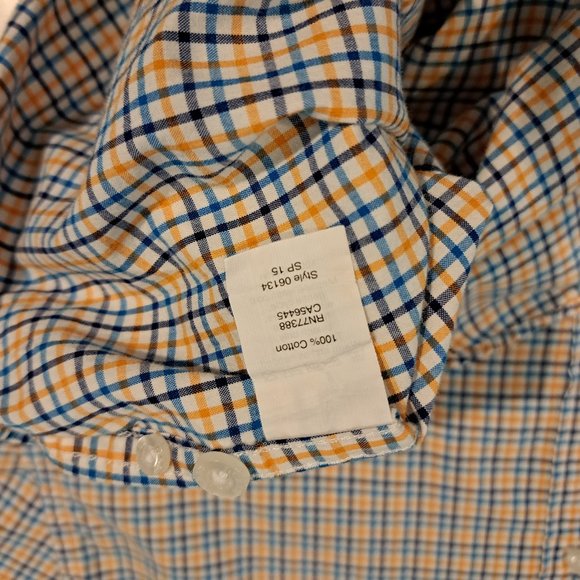 J. Crew Slim Fit men's extra large long sleeve button down plaid shirt - Picture 12 of 12